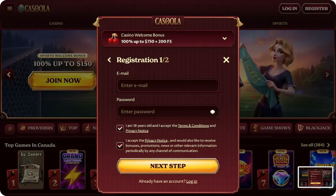 casoola casino registration